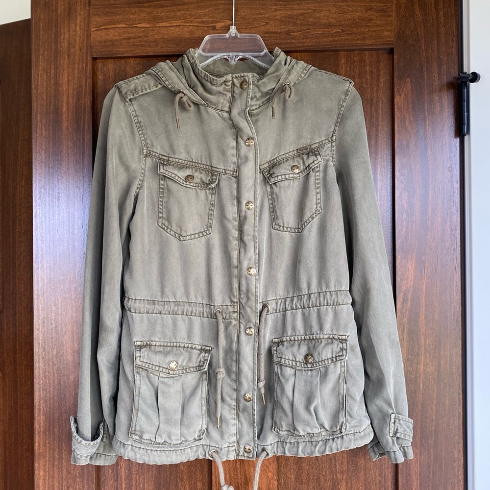 Max Jeans Olive Green Utility Jacket